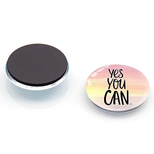 GiftYou 12Pcs Glass Refrigerator Magnets - Fridge Magnets Decoration for Classroom, Locker, Office Whiteboards, Cabinet, Dishwasher and Magnetic Surfaces (Inspirational Quote Fresh) - Image 2