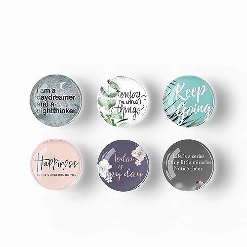 GiftYou 12Pcs Glass Refrigerator Magnets - Fridge Magnets Decoration for Classroom, Locker, Office Whiteboards, Cabinet, Dishwasher and Magnetic Surfaces (Inspirational Quote Fresh) - Image 3