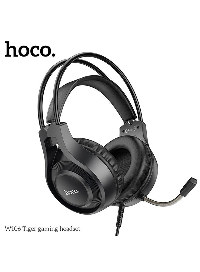 هوكو. سماعات رأس سلكية للألعاب W106 تايغر (أسود) - Image 2