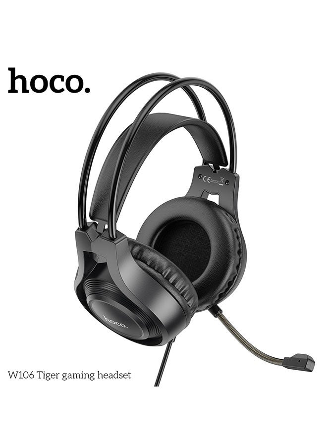 هوكو. سماعات رأس سلكية للألعاب W106 تايغر (أسود) - Image 3
