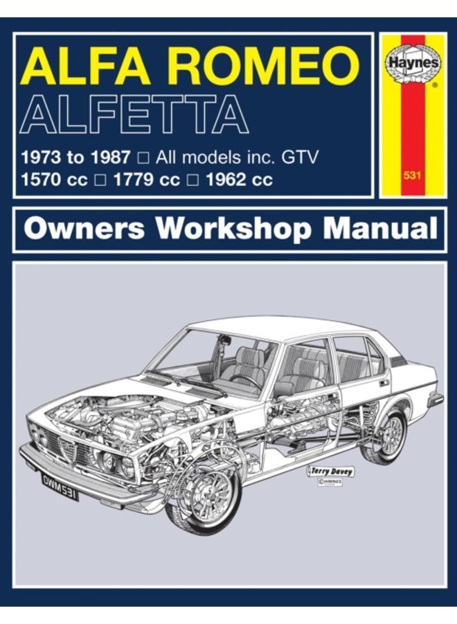 Alfa Romeo Alfetta (1973 - 1987) Haynes Repair Manual : 1973-87