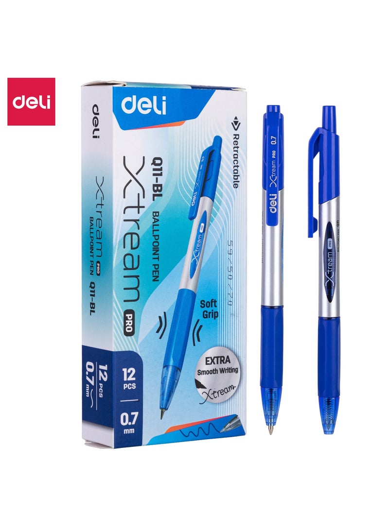 ديلي قلم حبر جاف ديلي Q11-BL أزرق 0.7 مم عبوة من 12 قطعة