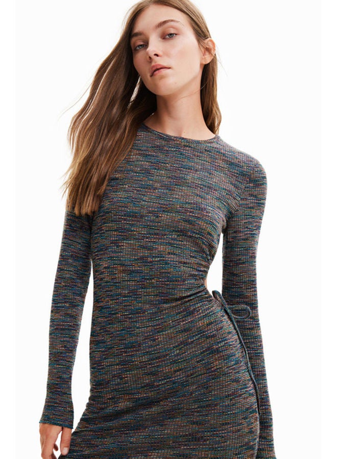 DESIGUAL Short slim cut-out dress  - Image 4