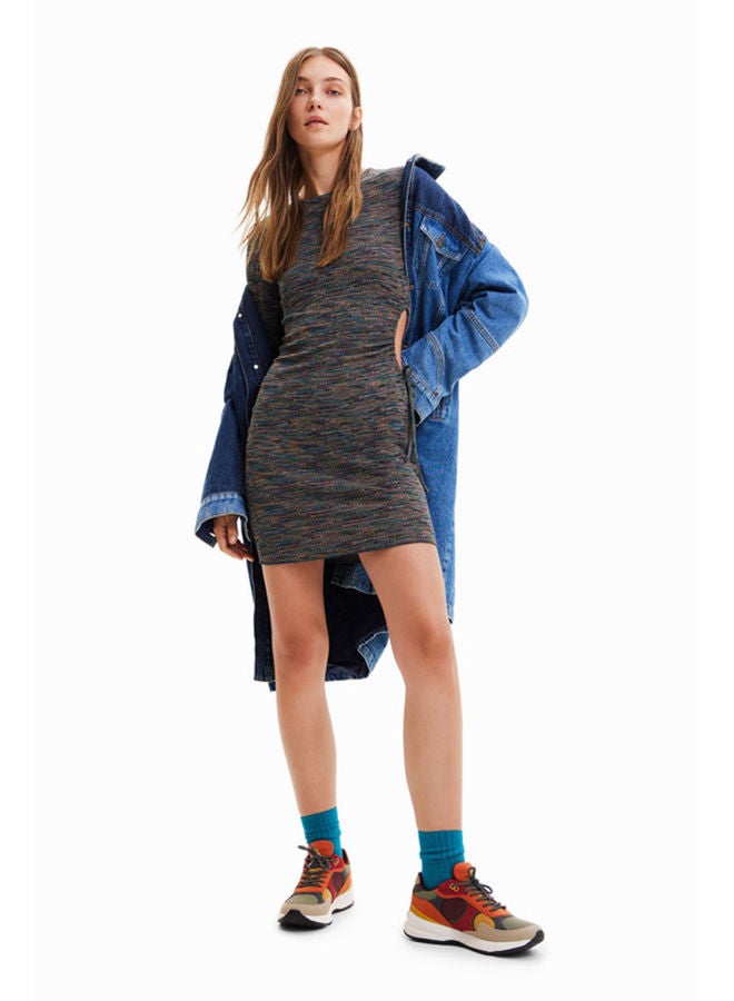 DESIGUAL Short slim cut-out dress  - Image 2