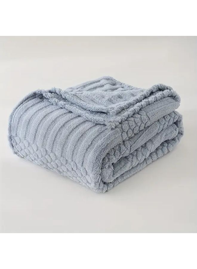 Light Green Cozy Fleece Throw Blanket Soft Plush Lightweight 39 37 by 59 06 Inch for Couch Sofa Chair All Season Use Boho Home Decor Autumn - Image 2