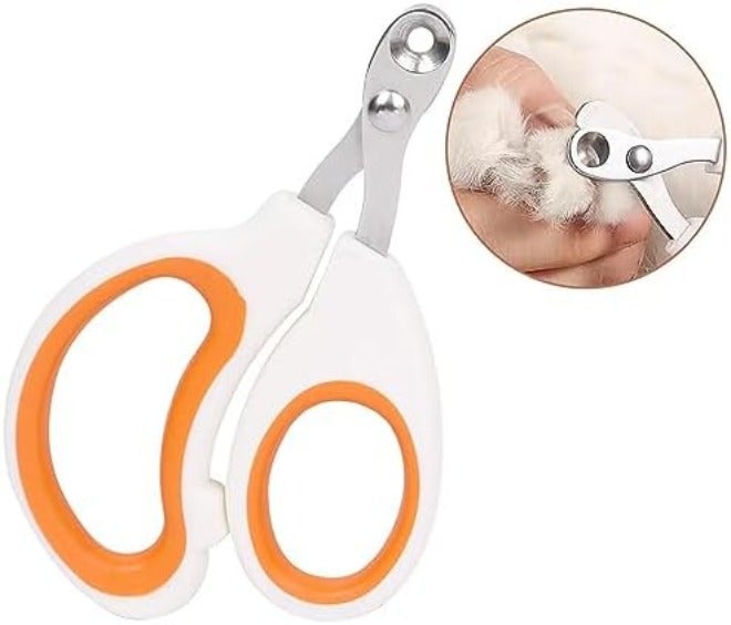 Vesslam Cat Nail Clippers with Circular Cut Hole -Avoid Over Cutting Pet Nail Clippers -Sharp Angled Blade Professional paw Trimmer Set for Novice pet Families (Pink) - Image 1