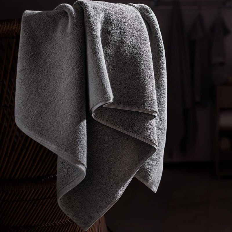 SPREAD SPAIN 100 Cotton Towels for Bath Towels for Bath Large Size Resort Bath Towel Super Absorbent Soft 720 GSM 1 Piece Bath Towel for MenWomen 75 cms x 150 cms Carbon - Image 5