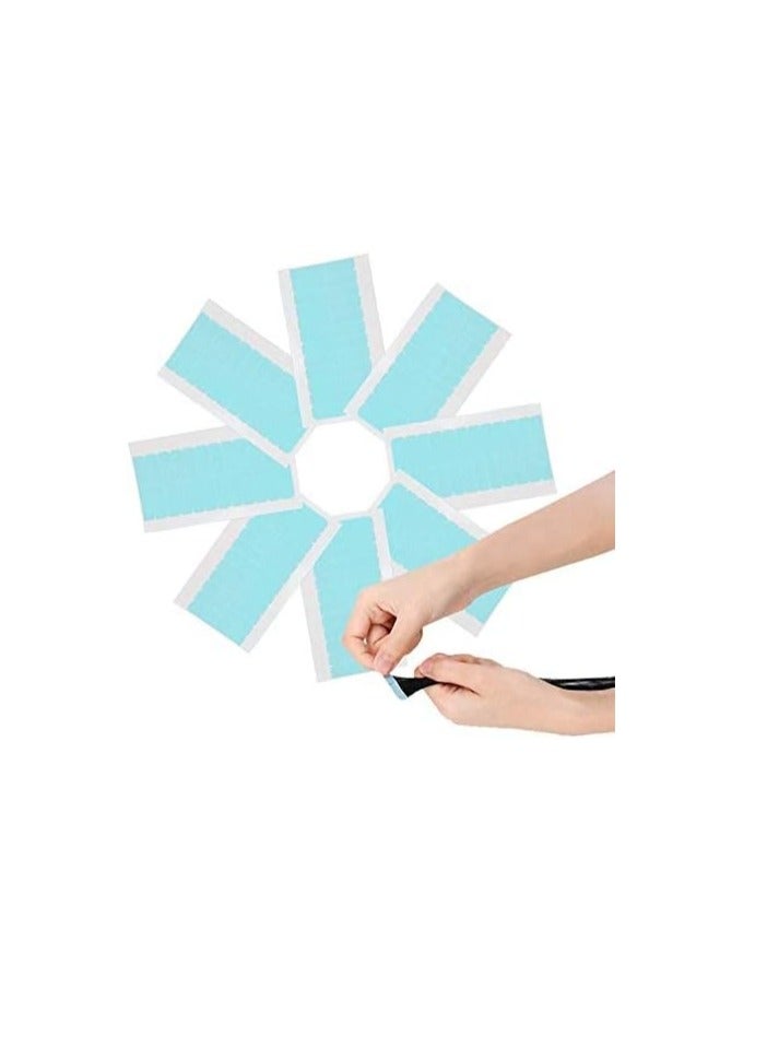 إستيل مجموعة شريط لاصق مقاوم للماء على الوجهين لوصلات الشعر (شرائط 60 قطعة، 5 أوراق) - Image 4