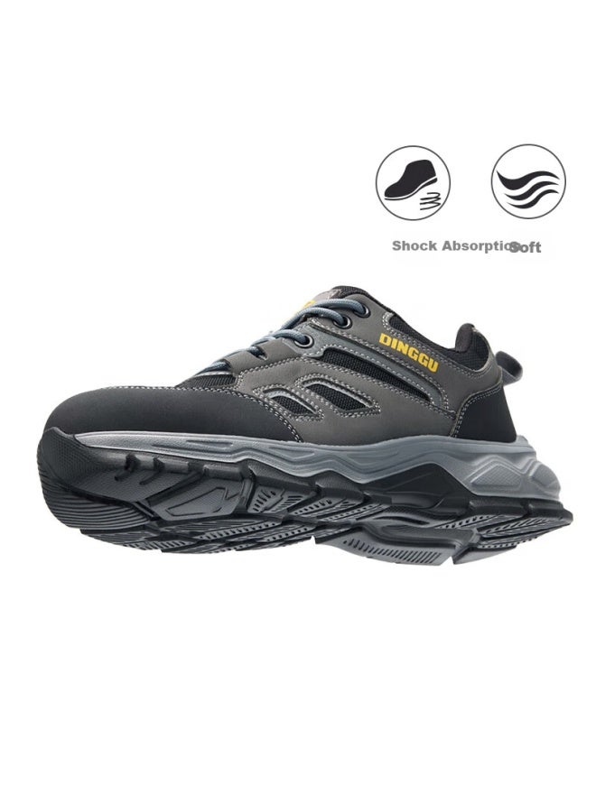 Dinggu Men'S New Breathable Anti-Odor Anti-Smashing Anti-Stab Safety Work Shoes Four Seasons Model 1012Hui41 - Image 5
