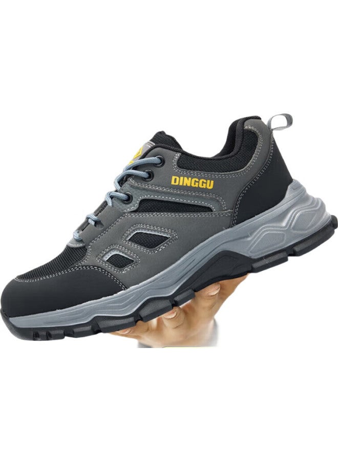 Dinggu Men'S New Breathable Anti-Odor Anti-Smashing Anti-Stab Safety Work Shoes Four Seasons Model 1012Hui41 - Image 3