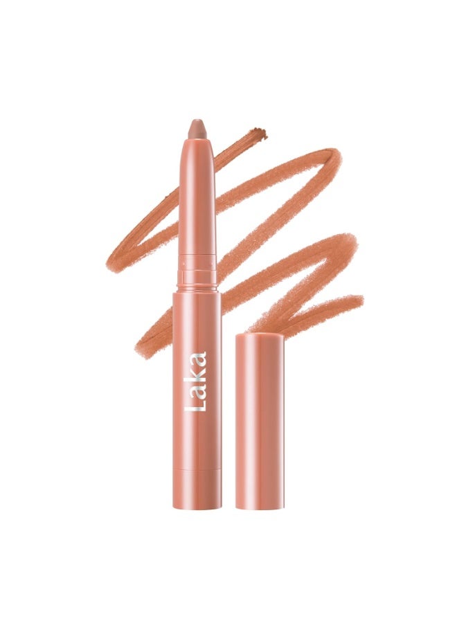 Laka Lip Liner - Smooth & Blendable Soft Matte Lip Contour Pencil for Shaping & Overlining Lips | Waterproof Formula, Oil-Cleanse Off, Long-Lasting Wear | #01 Bare Memory - Image 1