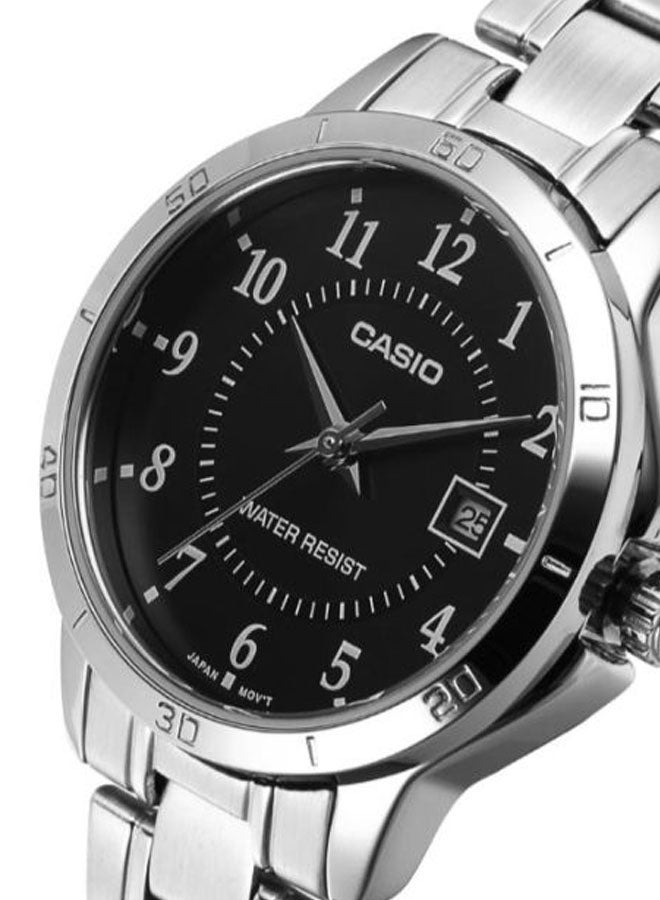 CASIO Women Water Resistant Analog Watch LTP-V004D-1BUDF - 35 mm - Silver - Image 4
