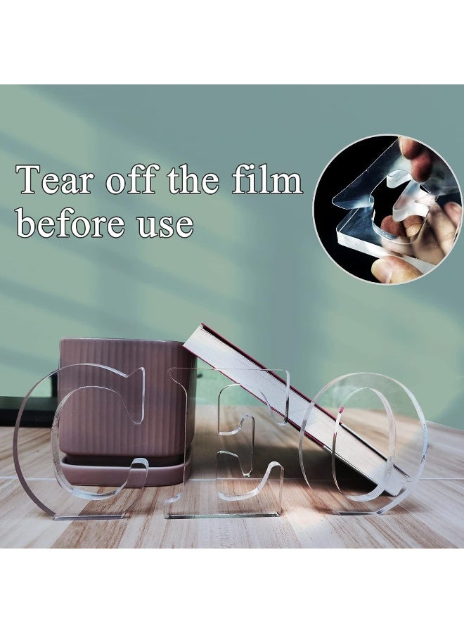 TPGP 4 Inch Designable Acrylic Letters Unfinished Acrylic Letters For Wall Decor Decorative Standing Letters Slices Sign Board Decoration For Craft Home Party Projects (B) - Image 3