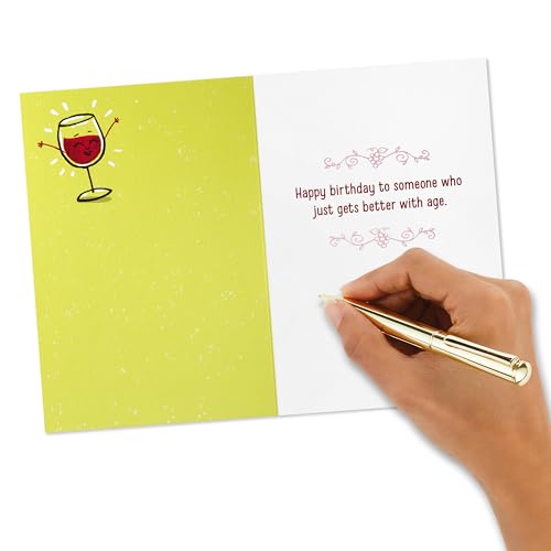 Hallmark Shoebox Funny Birthday Card for Her (Wine and Grapes) - Image 5
