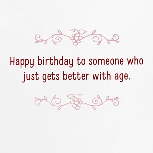 Hallmark Shoebox Funny Birthday Card for Her (Wine and Grapes) - Image 3