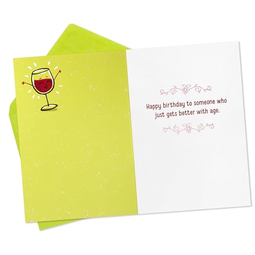 Hallmark Shoebox Funny Birthday Card for Her (Wine and Grapes) - Image 2