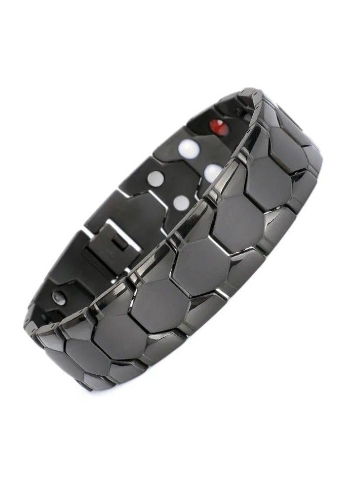 Fayrouz Jewellery Unisex magnetic bracelet, 316L stainless steel magnetic energy bracelet with 4 elements, super strength 3500 Gauss and suits all people, from Fayrouz Jewelry - Image 1