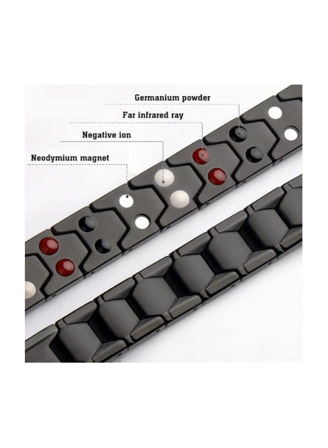 Fayrouz Jewellery Unisex magnetic bracelet, 316L stainless steel magnetic energy bracelet with 4 elements, super strength 3500 Gauss and suits all people, from Fayrouz Jewelry - Image 2