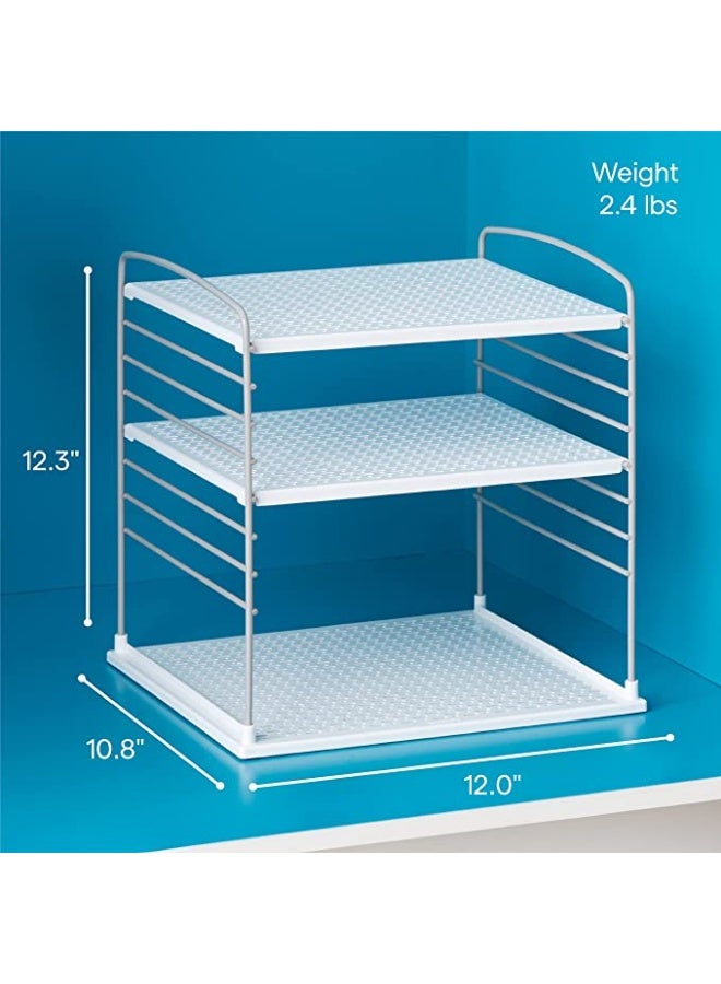 يوكوبيا YouCopia UpSpace Cabinet Box Organizer, Adjustable Kitchen and Pantry Shelf for Plastic Wrap and Foil Storage, Large, White - Image 3