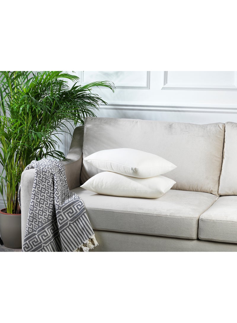 Zeenah Furniture Decorative Solid Color Invisible Zipper Diamond Cushion Cover Velvet Look Throw Pillow Set of 2 Cases for Chair Couch Bedroom & Livingroom Pillowcase - Image 3