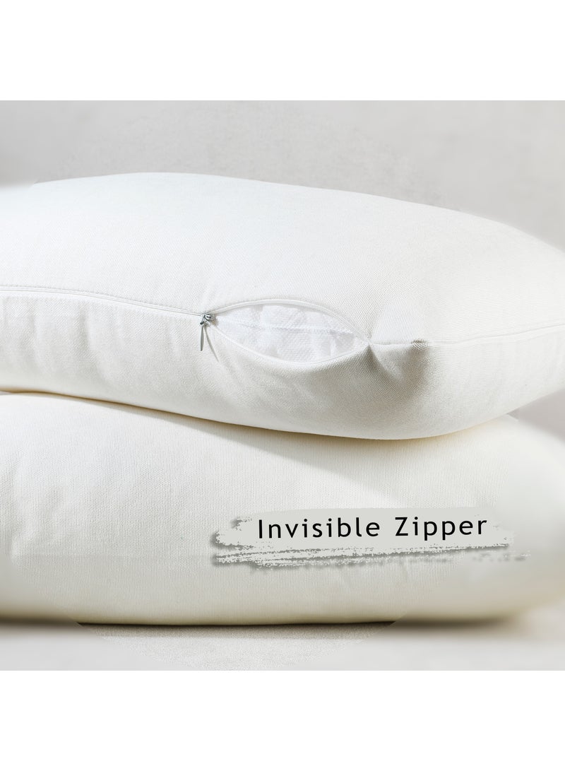 Zeenah Furniture Decorative Solid Color Invisible Zipper Diamond Cushion Cover Velvet Look Throw Pillow Set of 2 Cases for Chair Couch Bedroom & Livingroom Pillowcase - Image 5