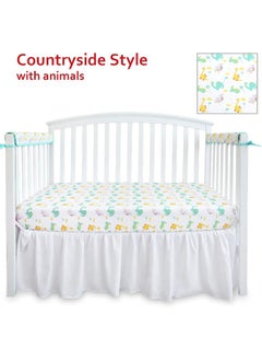 Moonsea Moonsea Dinosaur Crib Sheets for Boys Girls, Baby Crib Sheets Fit for Standard Crib, Soft and Breathable Microfiber Dinosaur Fitted Crib Sheets for Unisex Baby  - Image 5