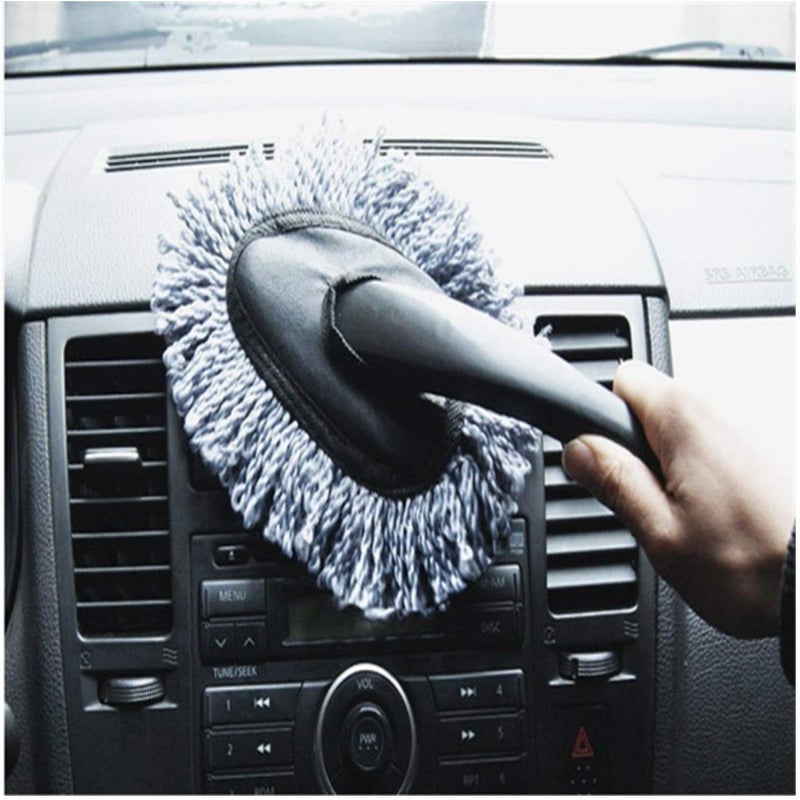 BELARO Mini Microfiber Duster Interior, Multi-Purpose Duster Brush with Handle for Car Cleaning & Household (Multicolor) - Image 4