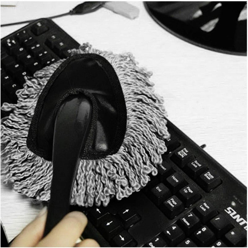 BELARO Mini Microfiber Duster Interior, Multi-Purpose Duster Brush with Handle for Car Cleaning & Household (Multicolor) - Image 5