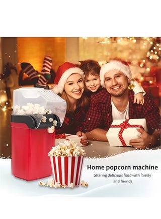 Hot air popcorn machine, home mini children's DIY electric popcorn machine, non stick inner pot, no need for oil and water, suitable for families, cafes, restaurants, and gatherings, red - view 4