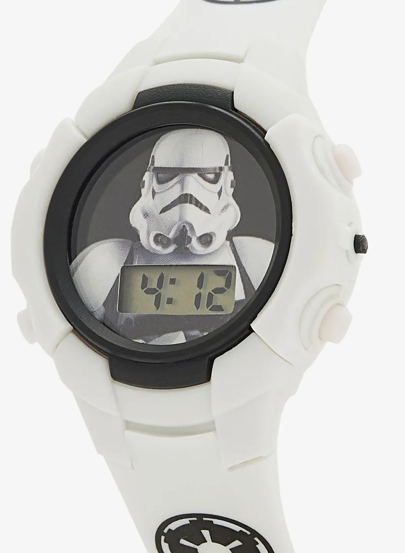 STAR WARS Star Wars Boys Digital light up watch Watch Black Silicone Strap, STM4330