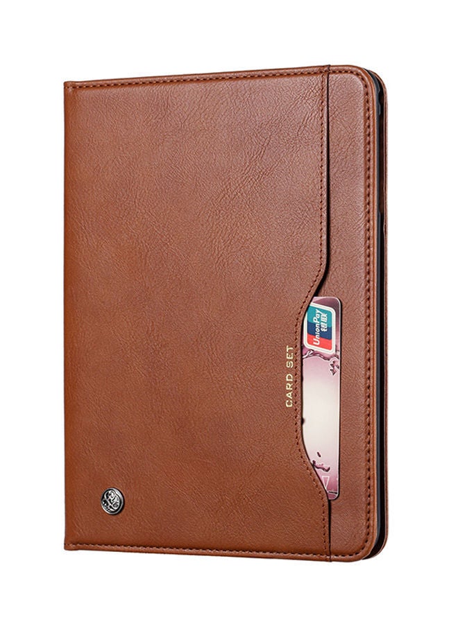 NIBEMINENT Knead Skin Texture Horizontal Flip Leather Case Cover For Apple iPadAir 10.5 inch Brown  - Image 1