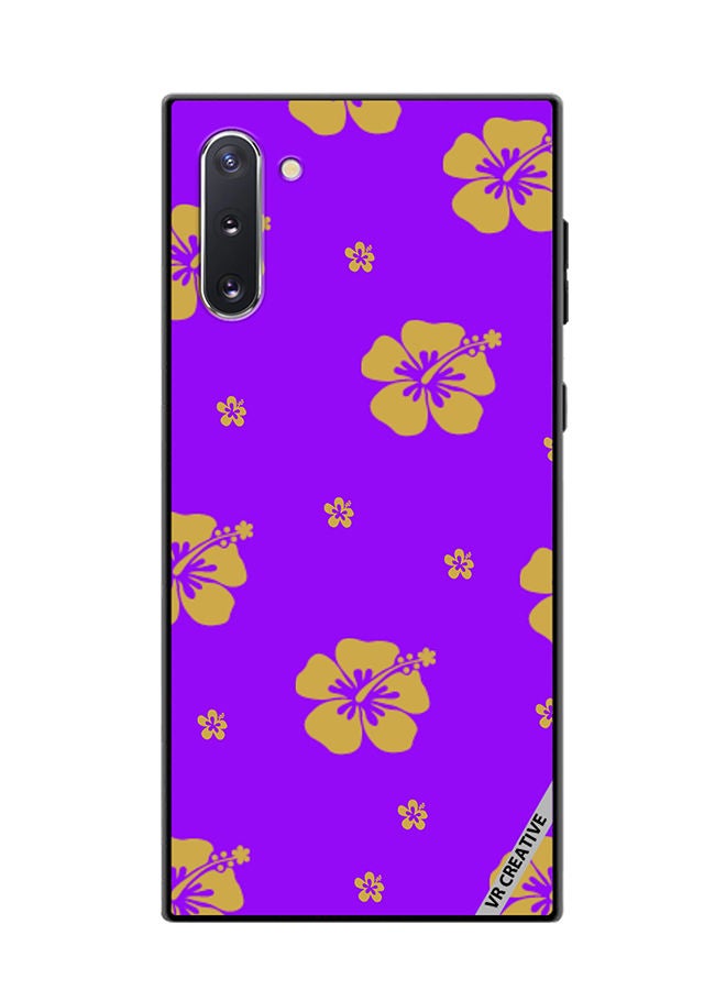 VR CREATIVE Protective Case Cover For Samsung Galaxy Note10 5G Hibiscus Design Multicolour - Image 1