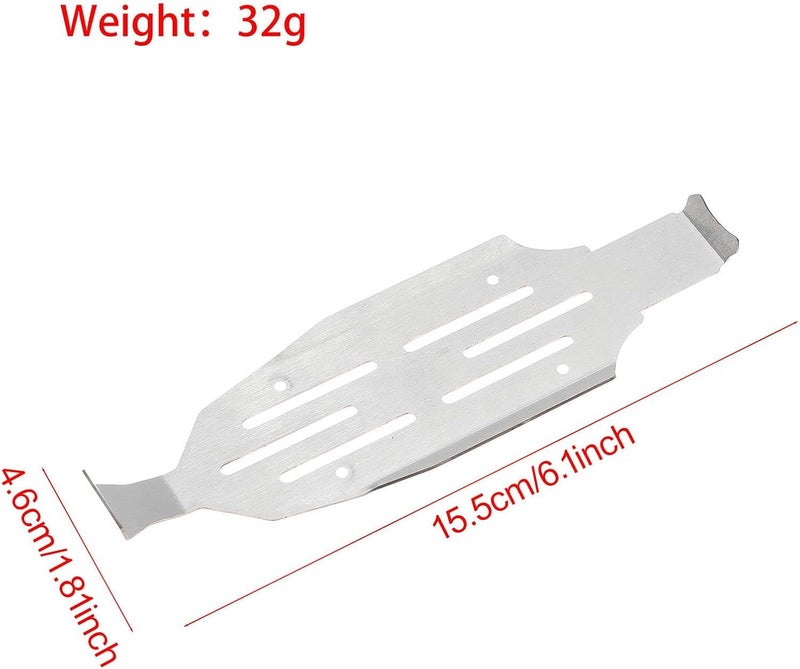 predolo 1:24 Scale Stainless Skid Plate Repair Stainless Steel Chassis Guard Plate - Image 5