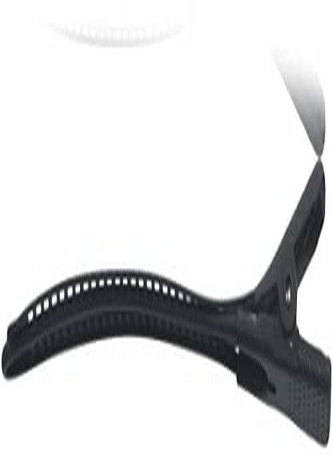 Cricket Super Grips Professional Salon Hair Clips for Styling, Cutting, Sectioning and Coloring, Rubberized Aluminum, 6-Pack, Black - Image 5
