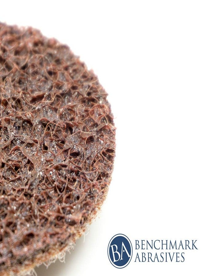 كاشطة القياس أقراص Benchmark Abrasives سريعة التغيير من النايلون لتكييف الأسطح، مقاس 2 بوصة، للصنفرة والتلميع وإزالة الطلاء، مع دعامة من النوع R للاستخدام مع آلة الطحن - (عبوة من 50 قرصًا) (متوسطة الحجم) - Image 3