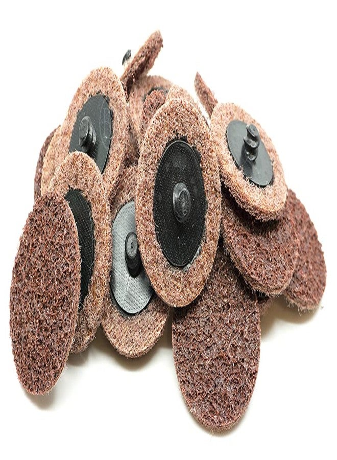 كاشطة القياس أقراص Benchmark Abrasives سريعة التغيير من النايلون لتكييف الأسطح، مقاس 2 بوصة، للصنفرة والتلميع وإزالة الطلاء، مع دعامة من النوع R للاستخدام مع آلة الطحن - (عبوة من 50 قرصًا) (متوسطة الحجم) - Image 1