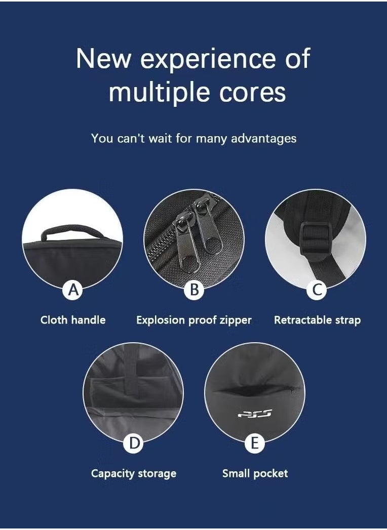 MIXDE Ps5 Carrying Case, Console Carrying Case Portable Backpack Storage Bag Compatible Ps5 and Ps5 Digital Edition, Waterproof  - Image 2