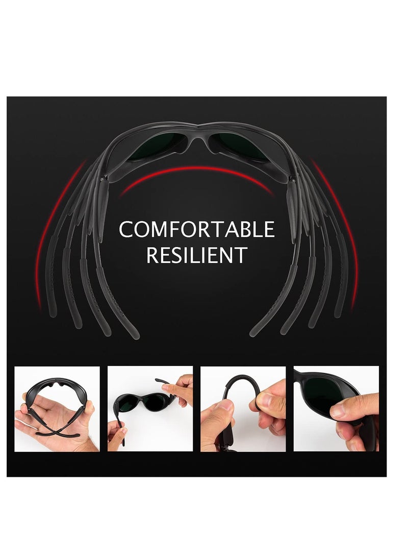 SYOSI نظارات تسمير البشرة لحماية العين، حماية العين لنظارات العلاج بالضوء الأحمر، نظارات أمان ليزر IPL لعلاج إزالة الشعر بالليزر لحماية العين - Image 4