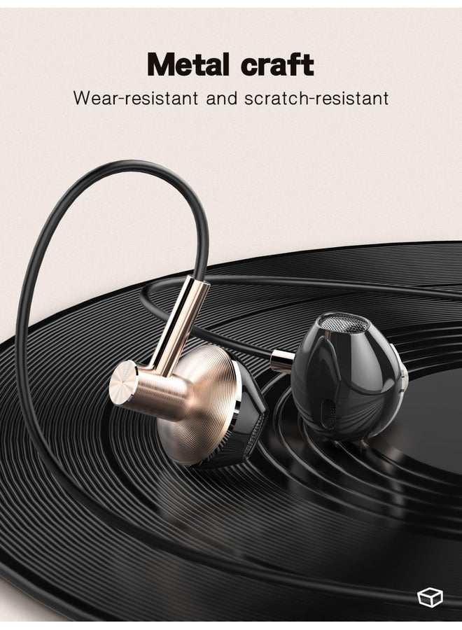 CELIBERY Type-C In-Ear Earphones/Headphones With Mic & Controller, Black - Image 5