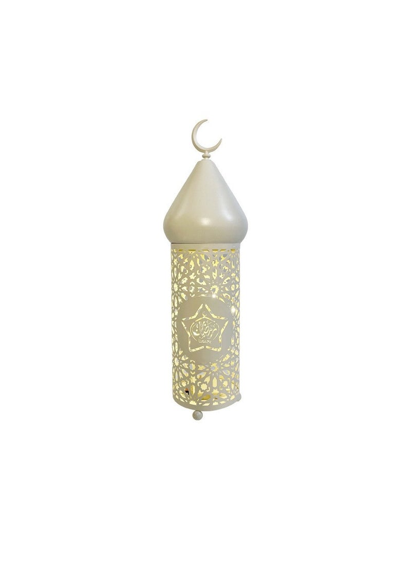 xozgdovg New Moon Lantern EID Festival wrought iron lamp decorative crafts decorative ornaments/large 