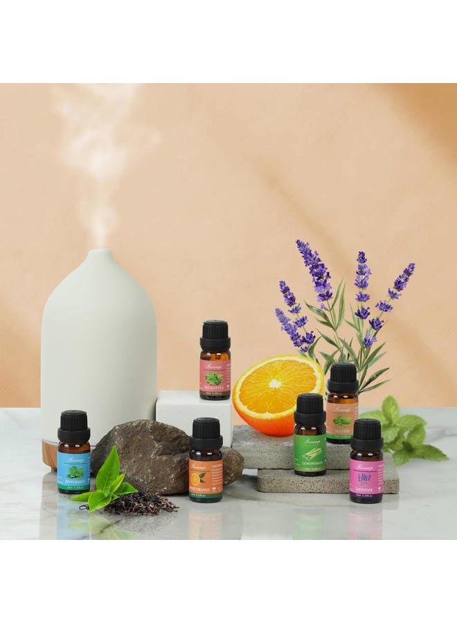 Gooamp Essential Oils Set-Top 6 Organic Blends for Diffusers,Candle Making,Aromatherapy,Humidifiers,Gifts - Peppermint,TeaTree,Lavender,Eucalyptus,Lemongrass,Orange(6X0.33 fl oz) - Image 5