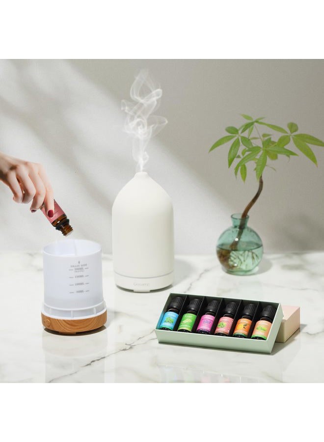 Gooamp Essential Oils Set-Top 6 Organic Blends for Diffusers,Candle Making,Aromatherapy,Humidifiers,Gifts - Peppermint,TeaTree,Lavender,Eucalyptus,Lemongrass,Orange(6X0.33 fl oz) - Image 3