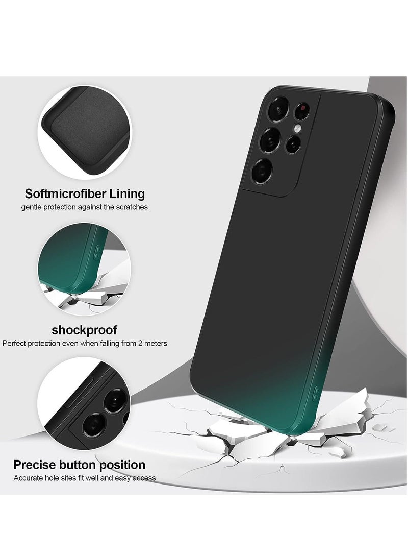 BORTONY S21 Ultra Case Liquid Soft Silicone Protective Cover For Samsung Galaxy S21 Ultra - Image 2