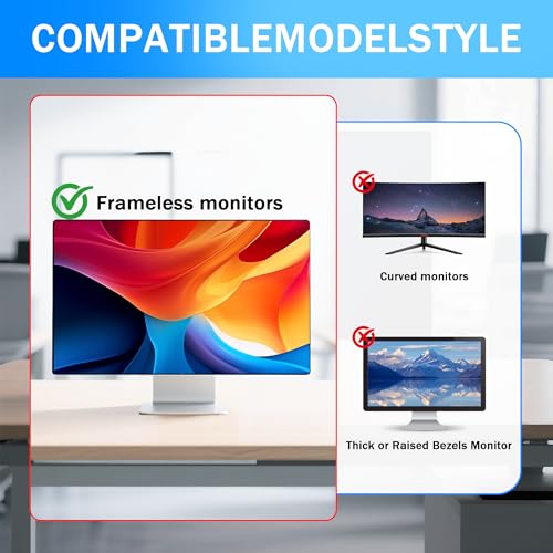 Halloive 24 Inch Magnetic Computer Privacy Screen for 16:9 Widescreen Monitor, Removable Privacy Screen Anti Glare Blue Light Privacy Screen Monitor 24 inch, Anti-Scratch - Image 5