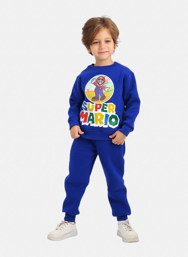 JOCKEY Kids Boy Inner Fleece Mario 3D Print Winter Pajama Set