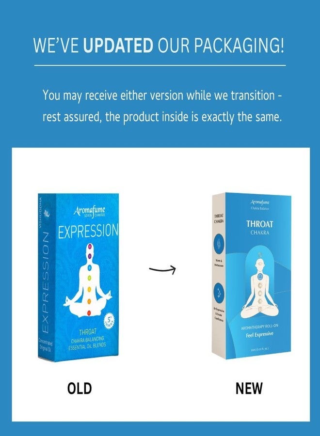 Aromafume Throat Chakra Essential Oil Roll-On Blend by Aromafume | 10ml/0.33 fl oz | Vishuddha | Aromatherapy Oils for Chakra Healing | Peppermint & Lavender Extracts| Chakra Incense for Meditation, Yoga, Reiki - Image 2