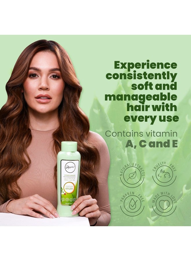 ANYELUZ Nyeluz Kit Duo Argan And Aloe Vera Conditioner + Mini Travel Size ; Enhances Hair Condition Leaving It Silky Revitalized And Easy To Comb ; Recommended For All Hair Types  - Image 5