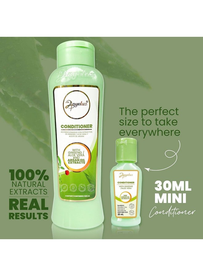 ANYELUZ Nyeluz Kit Duo Argan And Aloe Vera Conditioner + Mini Travel Size ; Enhances Hair Condition Leaving It Silky Revitalized And Easy To Comb ; Recommended For All Hair Types  - Image 3
