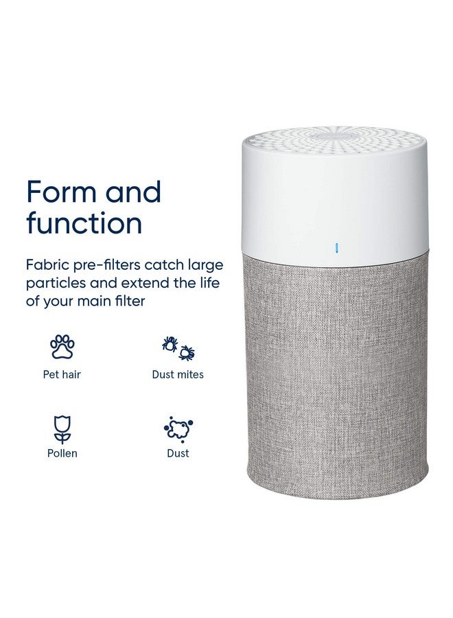 BLUEAIR Blue Pure 311 Auto Light Gray Pre-filter, Washable Fabric Traps Pollen, Pet Hair & Dust, Winter Reed - Image 3