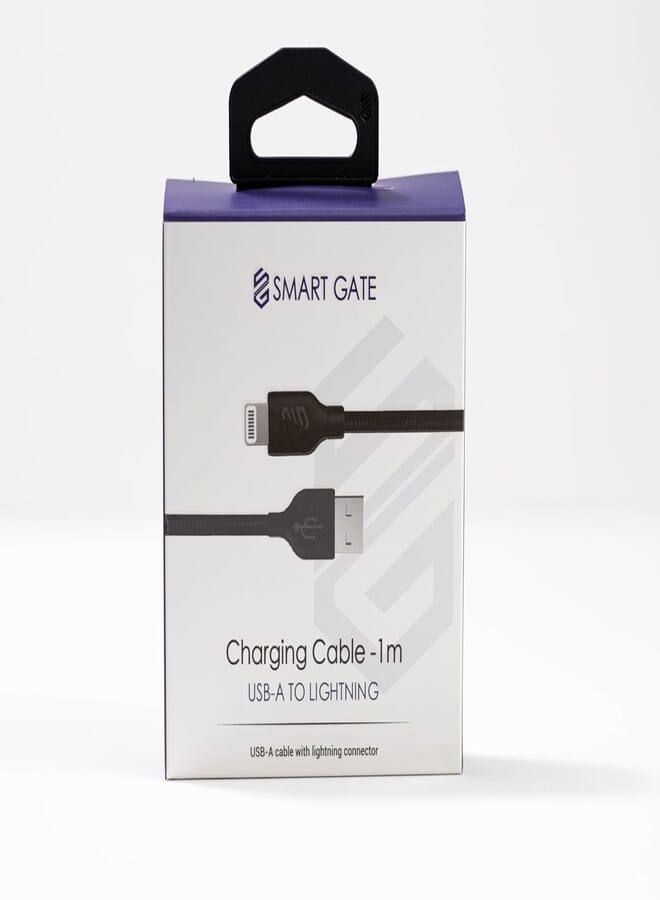 Smart Gate Cable SGCA-PALS100B PVC USB-A to Lightning, Shielded 1m Black